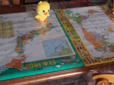 くもんの学習ポスターシリーズ 日本地図と世界地図