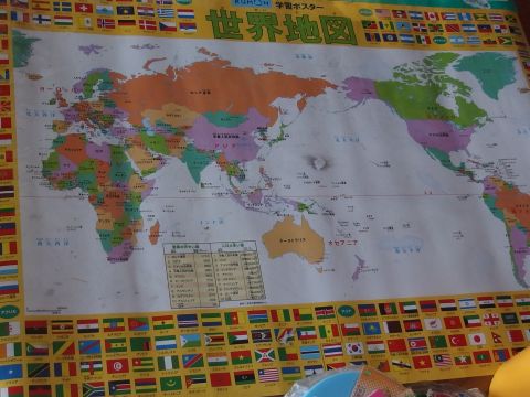 くもんの学習ポスター 世界地図