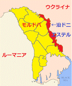 沿ドニエストル共和国の地図