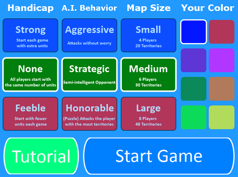 シンプルな陣取りゲーム　Simple Strategy Game