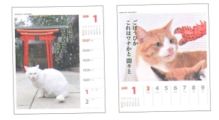 カレンダー2016-猫川柳卓上-2