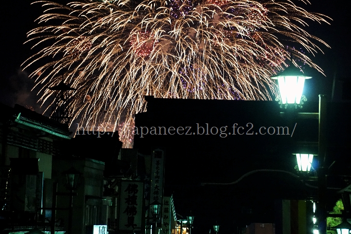 長野えびす講 煙火大会　(fireworks＠Nagano city， JAPAN)