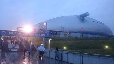プレミア12開幕日の札幌ドーム