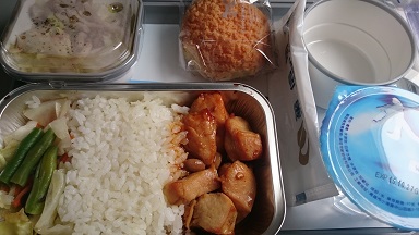 マンダリン航空の機内食